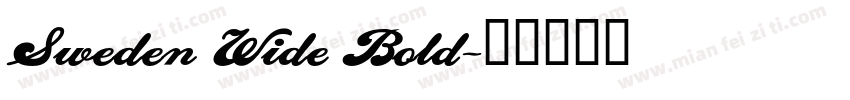 Sweden Wide Bold字体转换